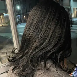 ミディアム カラー peakshair所属・髪質改善/メンズパ ーマ𝒀𝑼𝑻𝑶のヘアスタイル