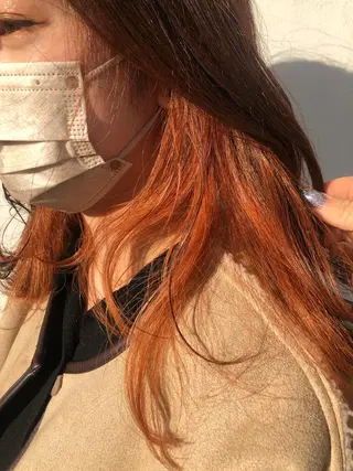 ロング カラー 茂原 麻生のヘアスタイル