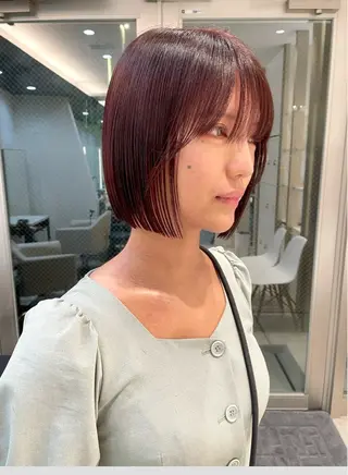 ショート カラー 髪質改善🤍艶カラー ゆいのヘアスタイル
