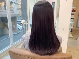 セミロング カラー タカハシ ハヤトのヘアスタイル