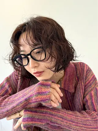 ショート パーマ Kouta/似合わせ /パーマ/カラーのヘアスタイル