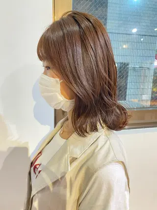 ミディアム GO TODAY SHAiRE SALON 原宿Stella店所属・𓍯柔らかhair 𓍯 yukinoのヘアスタイル