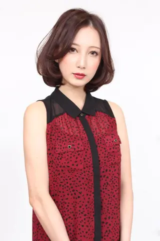 ショート ミディアム カラー パーマ 青木 茂樹⭐️ 透明感カラーのヘアスタイル