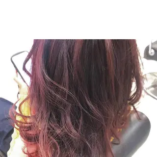 セミロング カラー ヘアアレンジ eyelash イシワタリ🦢のマツエク・マツパデザイン