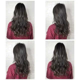 セミロング カラー KIZU 髪質改善 オカルト怪談のヘアスタイル