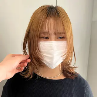 ミディアム 🐺立川のウルフ屋 さん🐺おかみ🐺のヘアスタイル