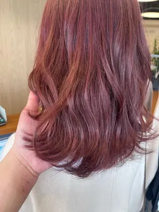 セミロング カラー Tomoya 次世代ブリーチ🕊のヘアスタイル