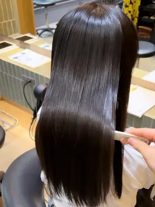 ロング 髪質改善 ANFINI所属・縮毛矯正 田中 励也のヘアスタイル