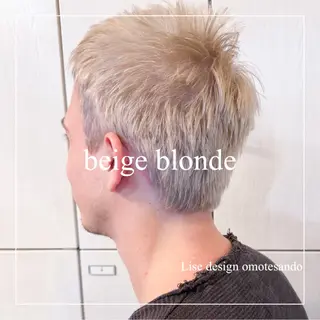 ショート カラー パーマ ヘアアレンジ メンズ 表参道Lise おおいしおりのヘアスタイル