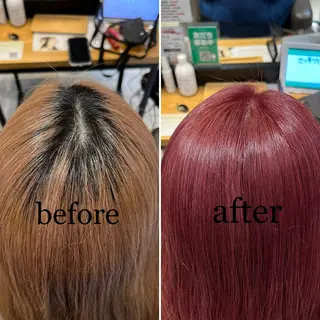 カラー 🌿earth亀有店 【緑髪のノブ】🌿のヘアスタイル