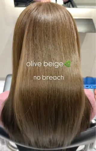 ロング オリーブ🌿ブリーチ なし◎Azusaのヘアスタイル