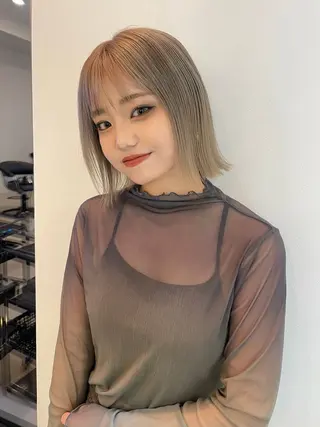 カラー 透明カラー/レイヤー misaki °*のヘアスタイル