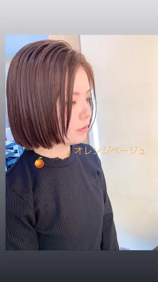 セミロング カラー DiMPlE  ディンプル所属・🌸スタイリスト 山浦美恵のヘアスタイル