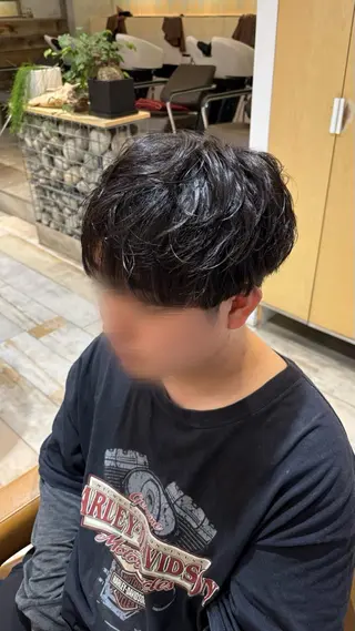 ショート パーマ メンズ EARTH三鷹 KOKOROのヘアスタイル