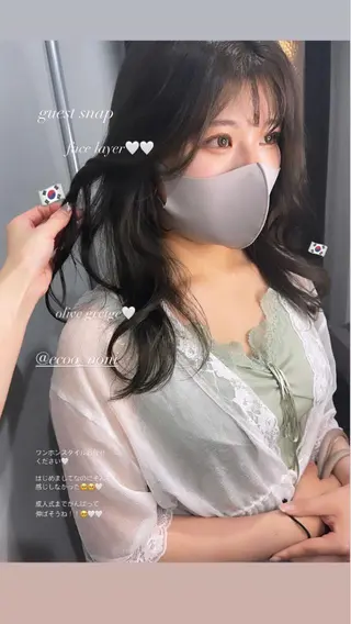 ロング 韓国 / 中国ヘア 🦋Noniのヘアスタイル