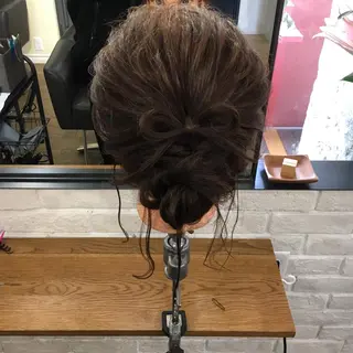 ロング ヘアアレンジ 上川 美幸のヘアスタイル