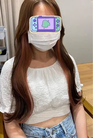 カラー noa  🦋 ブリーチ/暖色のヘアスタイル