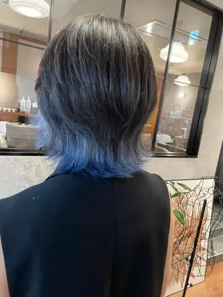 ミディアム カラー MOOD,所属・レイヤーカット/銀座 TAROのヘアスタイル