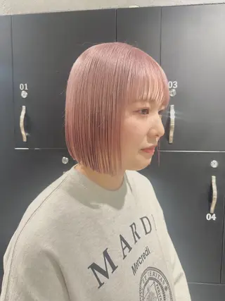 ショート カラー ハイトーン･髪質改善 MIOKAのヘアスタイル