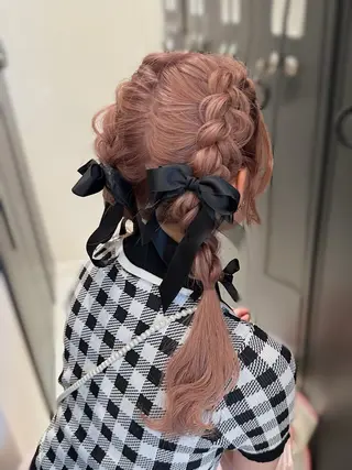 セミロング 顔周りcut/ 艶ワンカラー♥ちさきのヘアスタイル