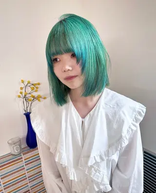 カラー 渋谷/ハイトーン/ 🪐airi🪐のヘアスタイル