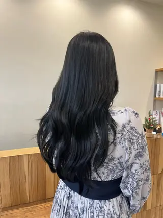 ロング カラー コテ巻き風パーマ🌀 カラー/Asukaのヘアスタイル