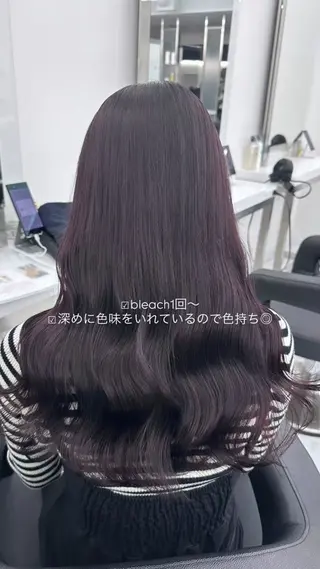 セミロング Hina🎀♡ 暖色/縮毛のヘアスタイル
