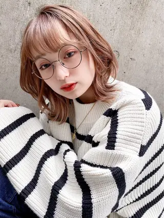 ミディアム カラー 豊中/メンズ特化 岡田 龍之介のヘアスタイル