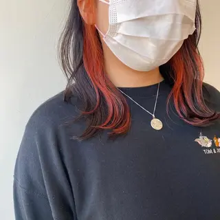 ショート カラー あやめ【顔まわり/レ イヤー/柔らかカラ】のヘアスタイル