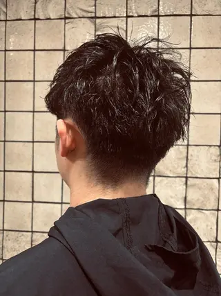 ショート パーマ メンズ ヒロ銀座 miu 7/1から新宿店のヘアスタイル