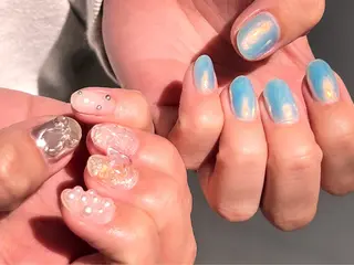 ネイル LEFTNAILS フィルインニュアンスのネイルデザイン