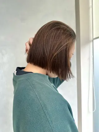 ショート カラー 似合わせ小顔ショート /akane🐰♥️のヘアスタイル