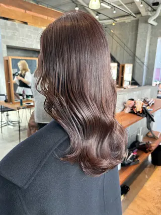 ミディアム カラー パーマ ヘアアレンジ 押切 響 のヘアスタイル