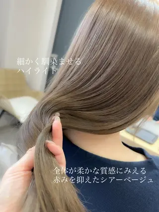 セミロング カラー ヘアアレンジ topstylist 芳賀みなみのヘアスタイル