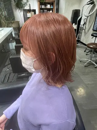 ミディアム カラー classic 新横浜所属・大人girly🛋️ 🤍yukakoのヘアスタイル