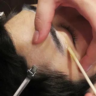 メンズ アイブロウ メンズ眉毛ワックス 青山英憲のヘアスタイル