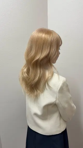 ロング 渋谷ケアブリーチ ❤️🔥徳田空悟のヘアスタイル