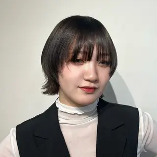 ショート 新潟/万代/レイヤー 韓国風/明間未来のヘアスタイル