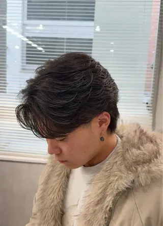 ヘアアレンジ メンズ フェザー🐺韓国 スタイル🇰🇷友輔のヘアスタイル