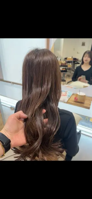 ロング カラー ブリーチなし ダブルカラー三國雅矢のヘアスタイル