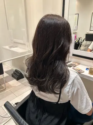 セミロング カラー 美髪矯正/ 伊藤 更のヘアスタイル