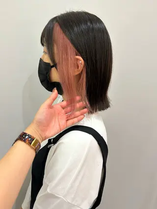 ミディアム カラー レイヤー/お顔まわり 暖色カラー🍑Amiのその他イメージ