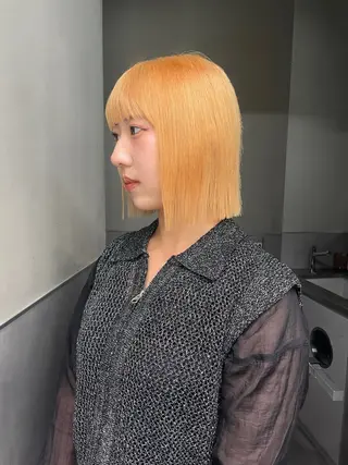 ショート 🌜ぱつっとボブ /yuNa🩶のヘアスタイル