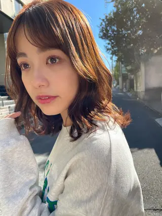 ミディアム カラー まつ毛パーマ🐏 NANAMIのマツエク・マツパデザイン