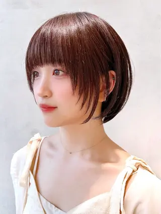 ショート Say.石川葵 ショートボブ前髪のヘアスタイル