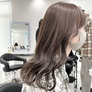 カラー 似合わせ💗透け感 💗うる艶カラー💗のヘアスタイル