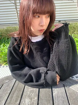 カラー MARU レイヤー/パーマのヘアスタイル