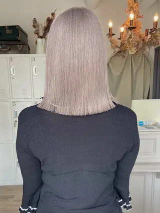 ミディアム Ria🌙*゚ 艶カラーのヘアスタイル