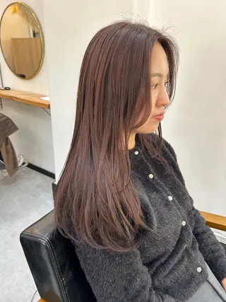 ロング カラー CARICIA 白木 由里加のヘアスタイル