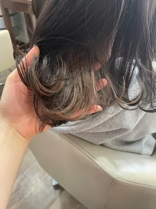 セミロング カラー あらい まさえのヘアスタイル